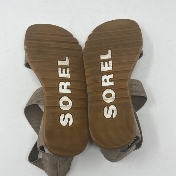 Sorel women's Ella II sandals flat 6 cute metallic - Picture 9 of 10